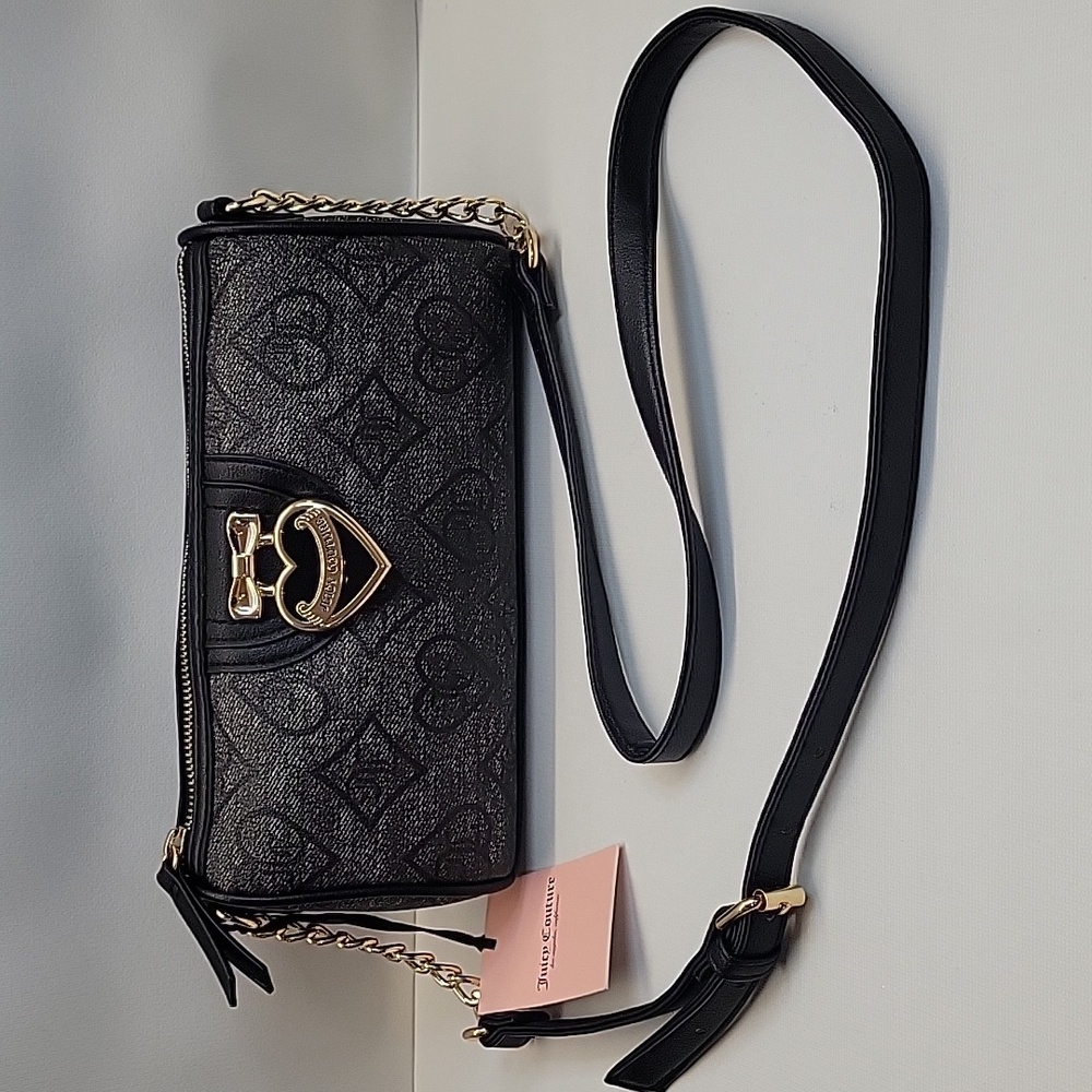 NWT Juicy Couture Liquorice Precious Moments Roll Bag